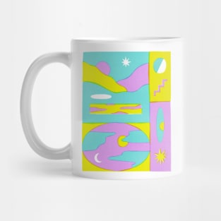 Fluorescent Skies in Cool Tones Mug